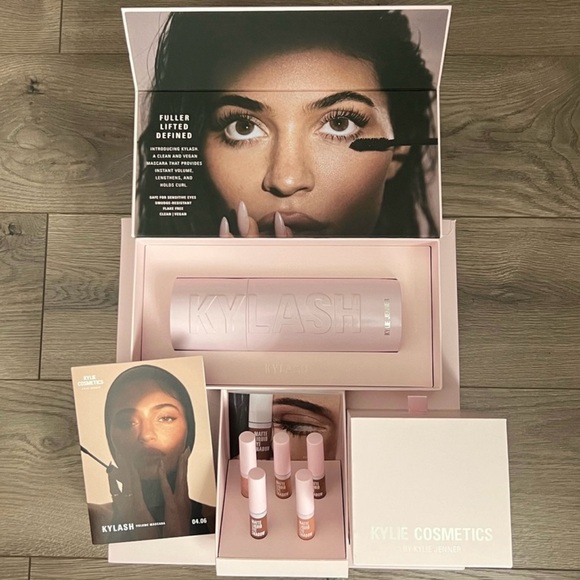 Kylie Cosmetics Kylash Volume Mascara & Matte Liquid Eyeshadows PR Box - Picture 1 of 2